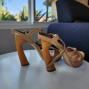 Miu Miu Nude Patent Leather Heels 36.5/6.5